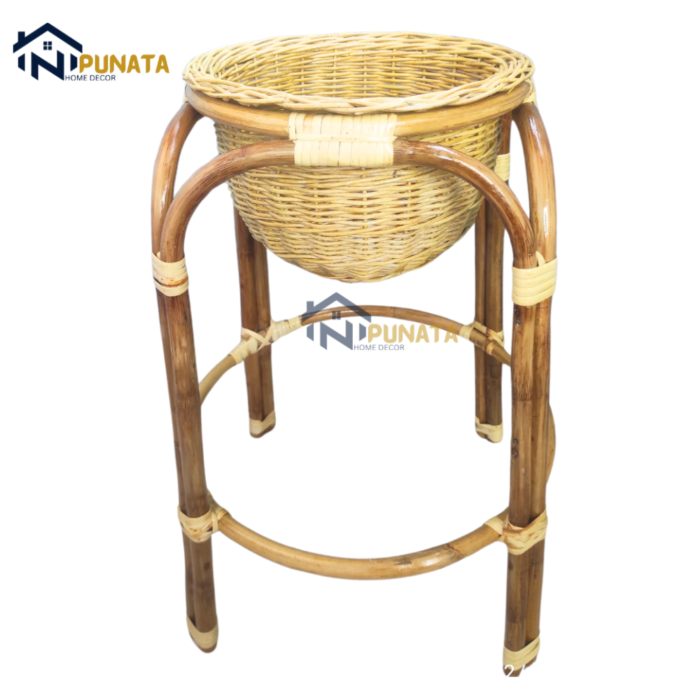 Rattan Made Plant Stands/Flowerpot Holder - Image 1