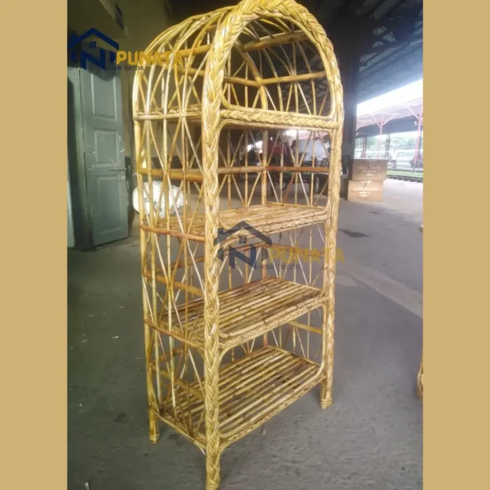 Rattan/Cane Book Shelf - Image 1