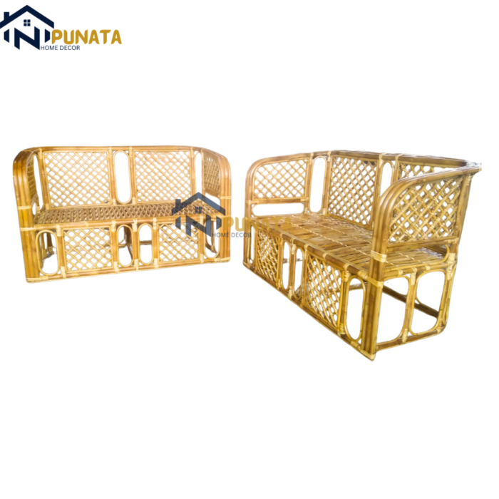 Two Seater Rattan Sofa - Image 2