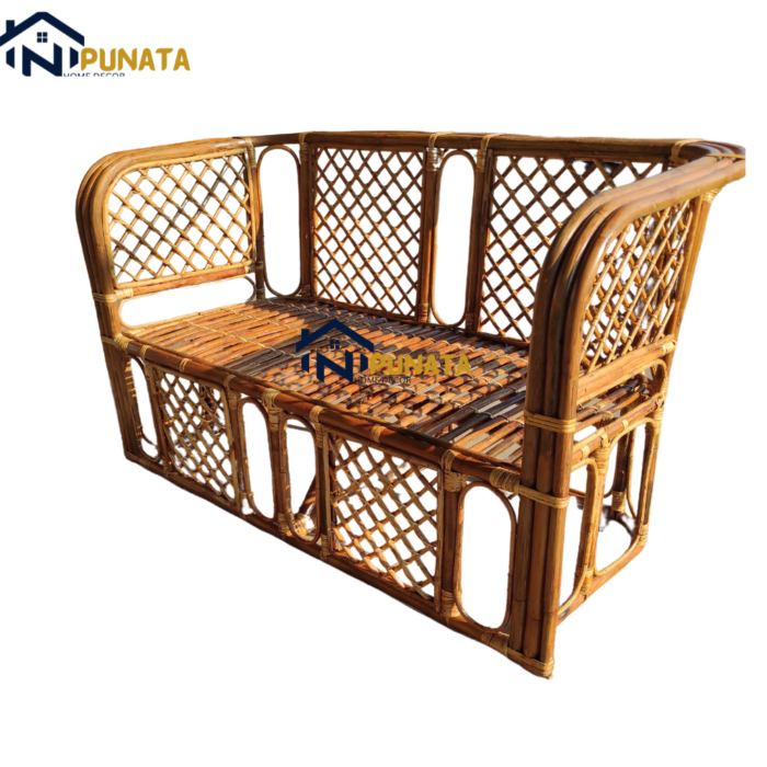 Two Seater Rattan Sofa - Image 1