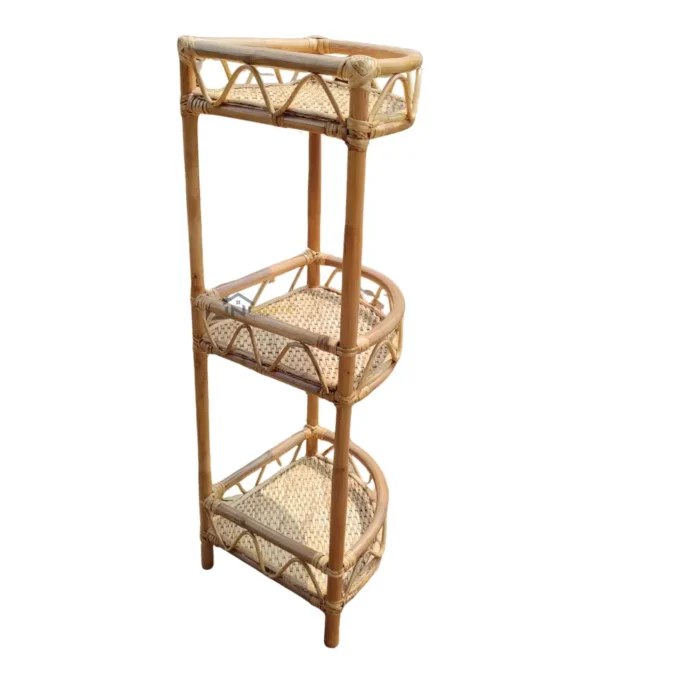 Cane Book Rack Rattan/Cane Book Shelf - Nipunata